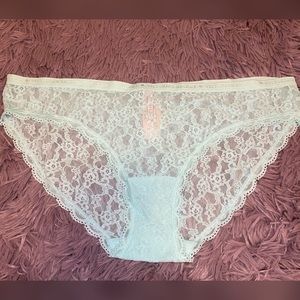 NWT Victoria’s Secret mint green lace panties